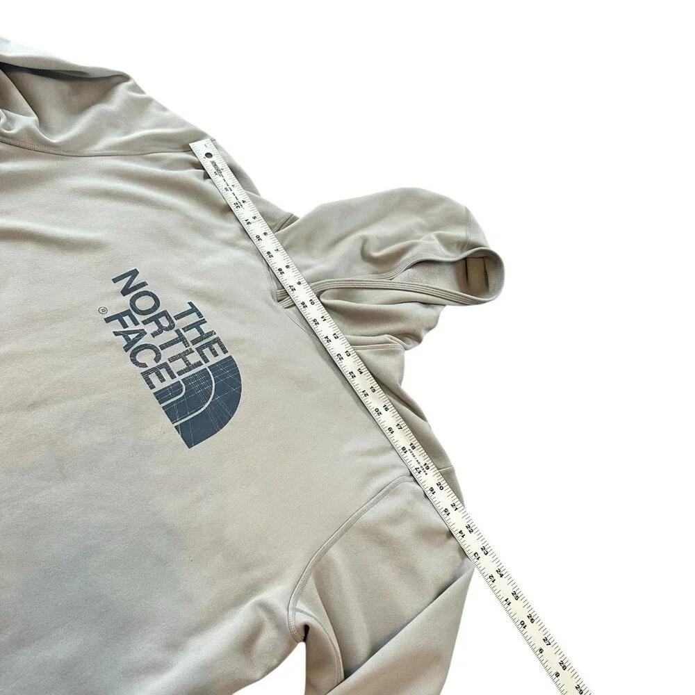 The North Face Men Sweater XXL‎ Gray Hoodie Pullover Sweatshirt Logo Pocket READ
